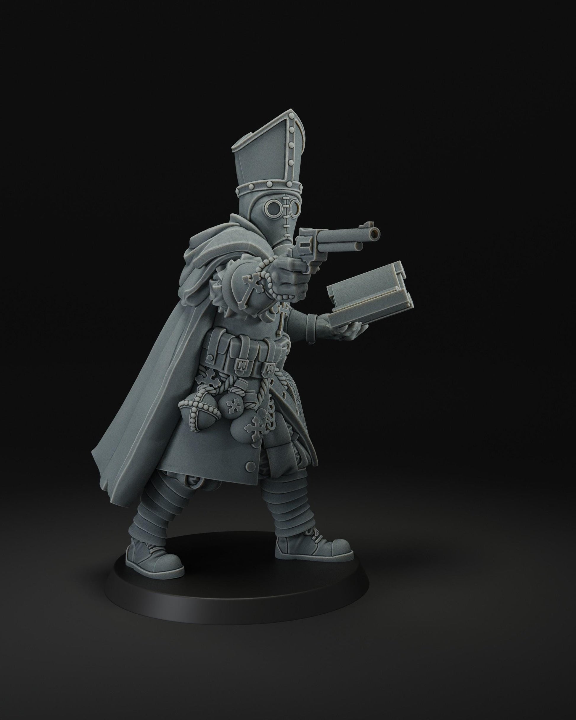 Papal Cleric | JK Remo | Wargaming | Tabletop | 3D printed miniature | Trench Crusade compatible | Pilgrim