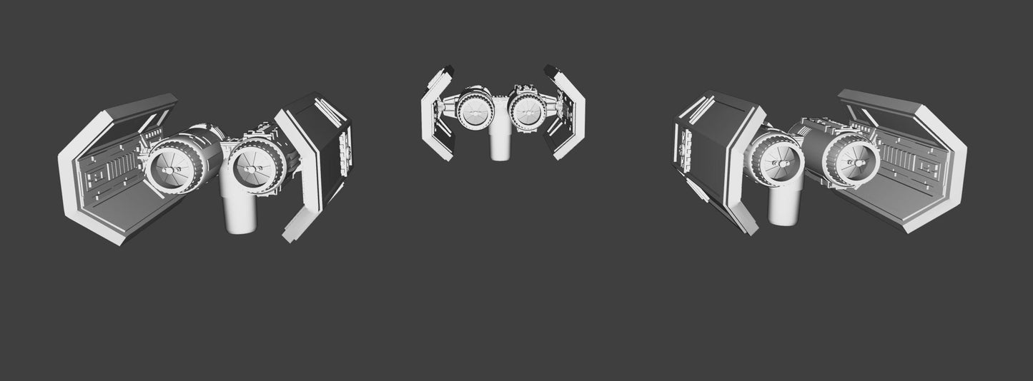 Imperial Tie Bomber Squadron (6pcs): 3D Printed Armada proxy