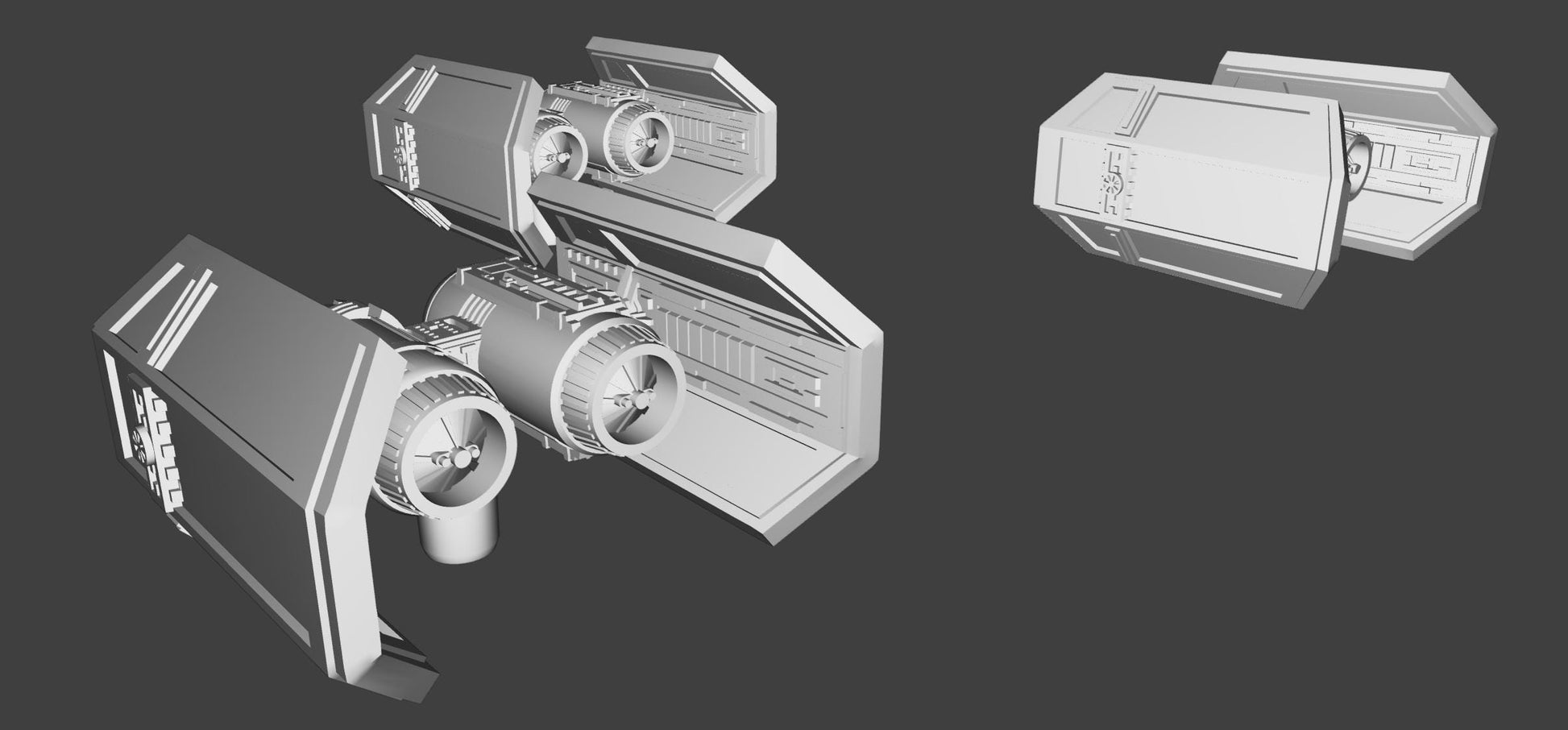 Imperial Tie Bomber Squadron (6pcs): 3D Printed Armada proxy