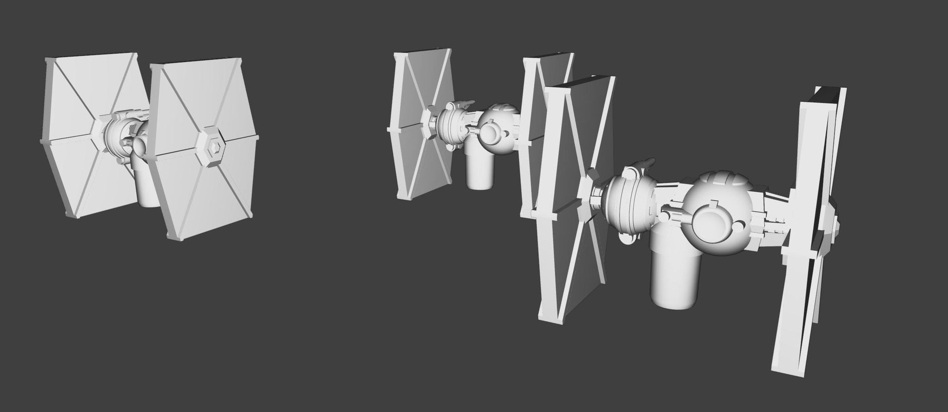 Imperial Tie Brute Squadron (9pcs): 3D Printed Armada proxy