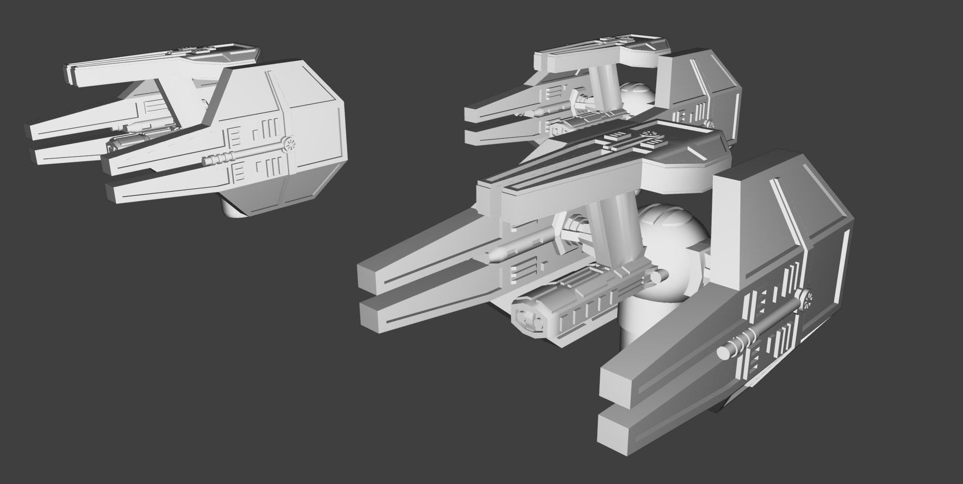 Imperial Tie Oppressor Squadron (9pcs): 3D printed SW Armada proxy