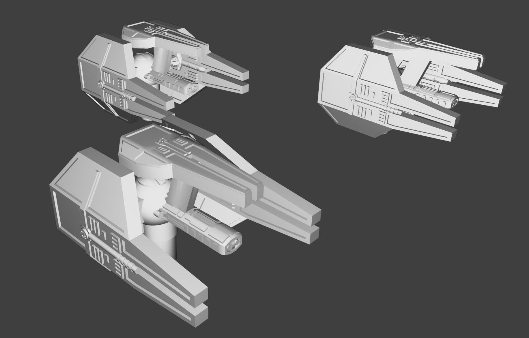 Imperial Tie Oppressor Squadron (9pcs): 3D printed SW Armada proxy
