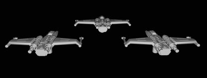 Imperial Preybird heavy fighter Squadron (6pcs): 3D Printed Armada proxy