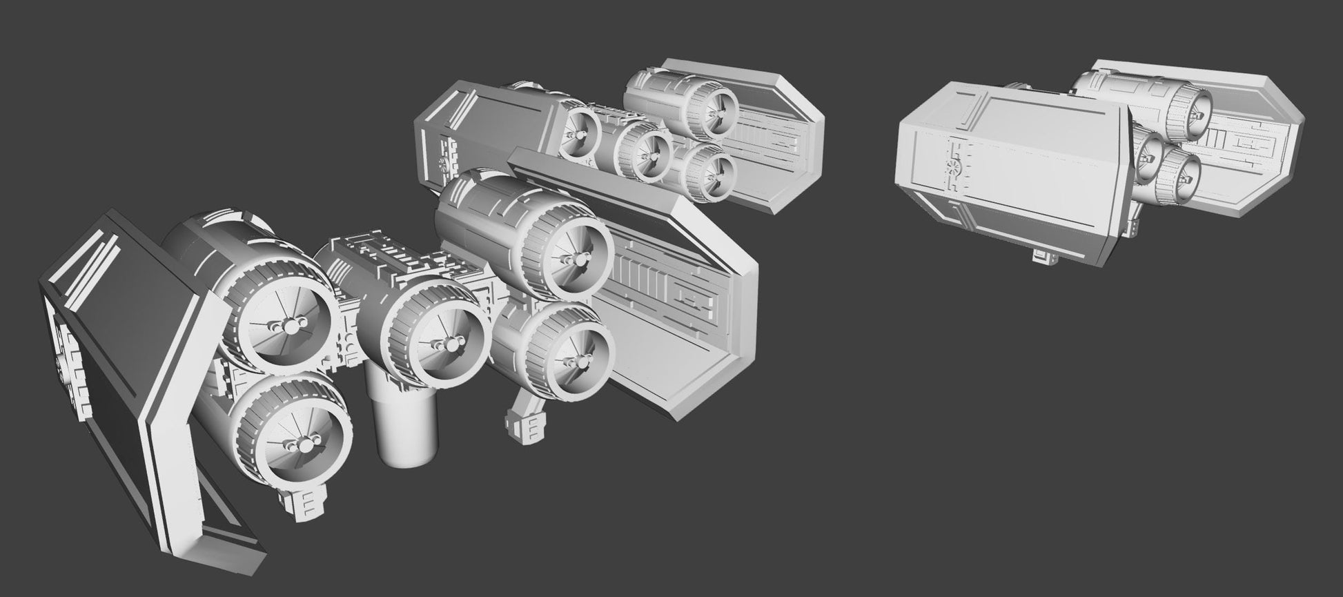 Imperial Tie Punisher heavy bomber Squadron (9pcs): 3D Printed Armada proxy