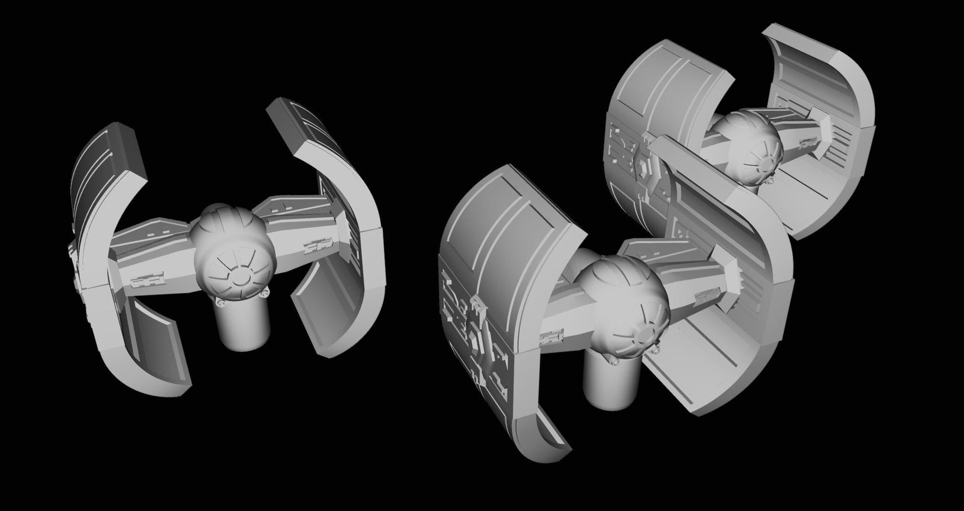 Imperial Tie Inquisitor Squadron (9pcs): 3D Printed Armada proxy