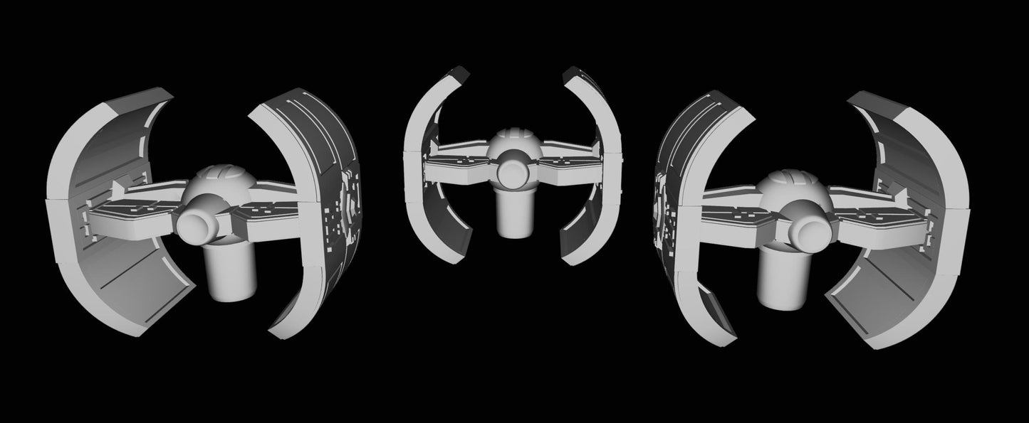 Imperial Tie Inquisitor Squadron (9pcs): 3D Printed Armada proxy