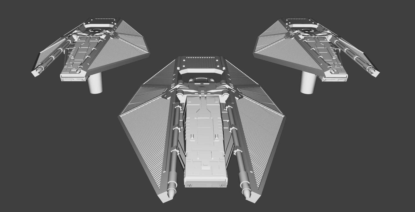 Imperial Tie Reaper Squadron (9pcs): 3D printed SW Armada proxy
