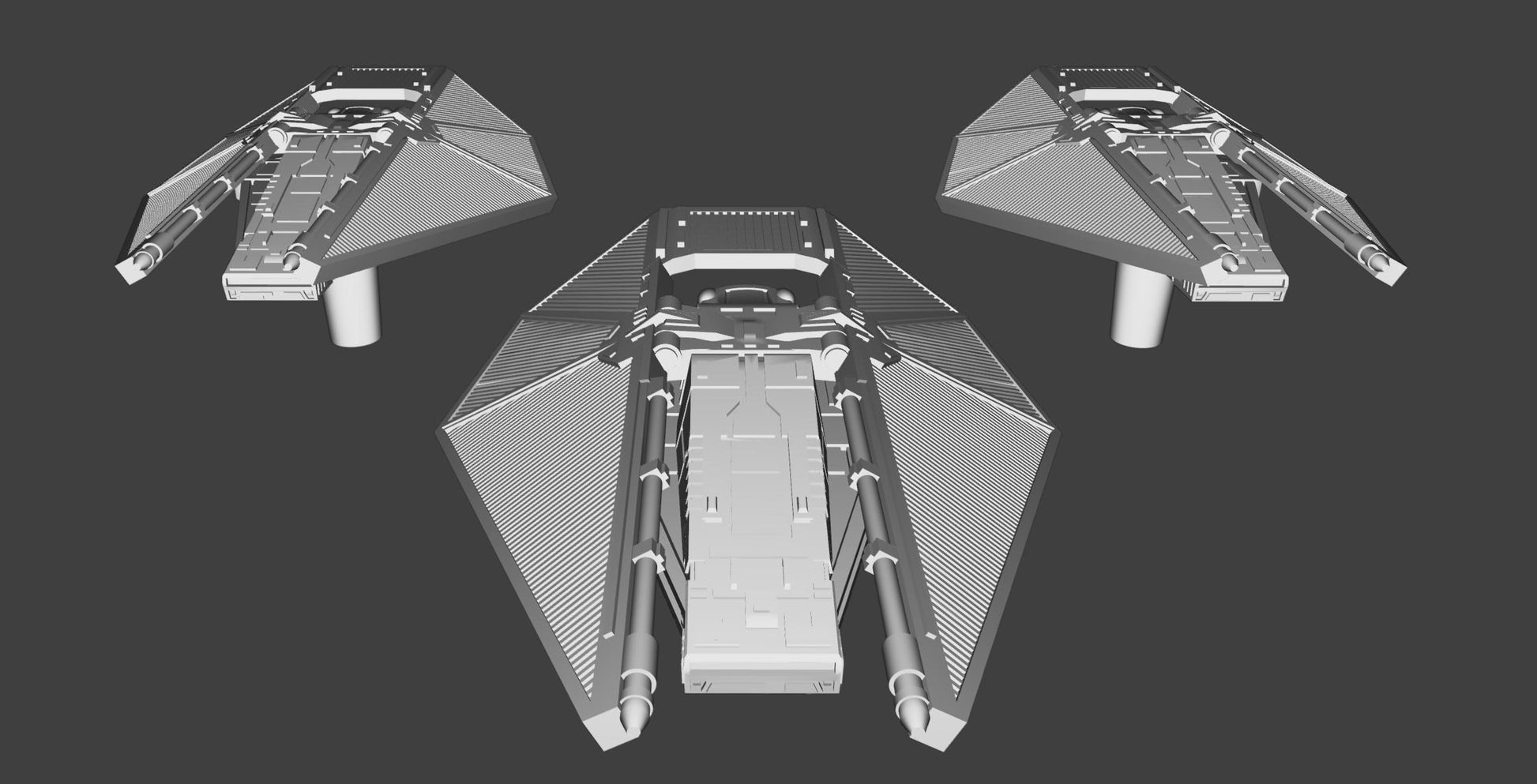 Imperial Tie Reaper Squadron (9pcs): 3D printed SW Armada proxy
