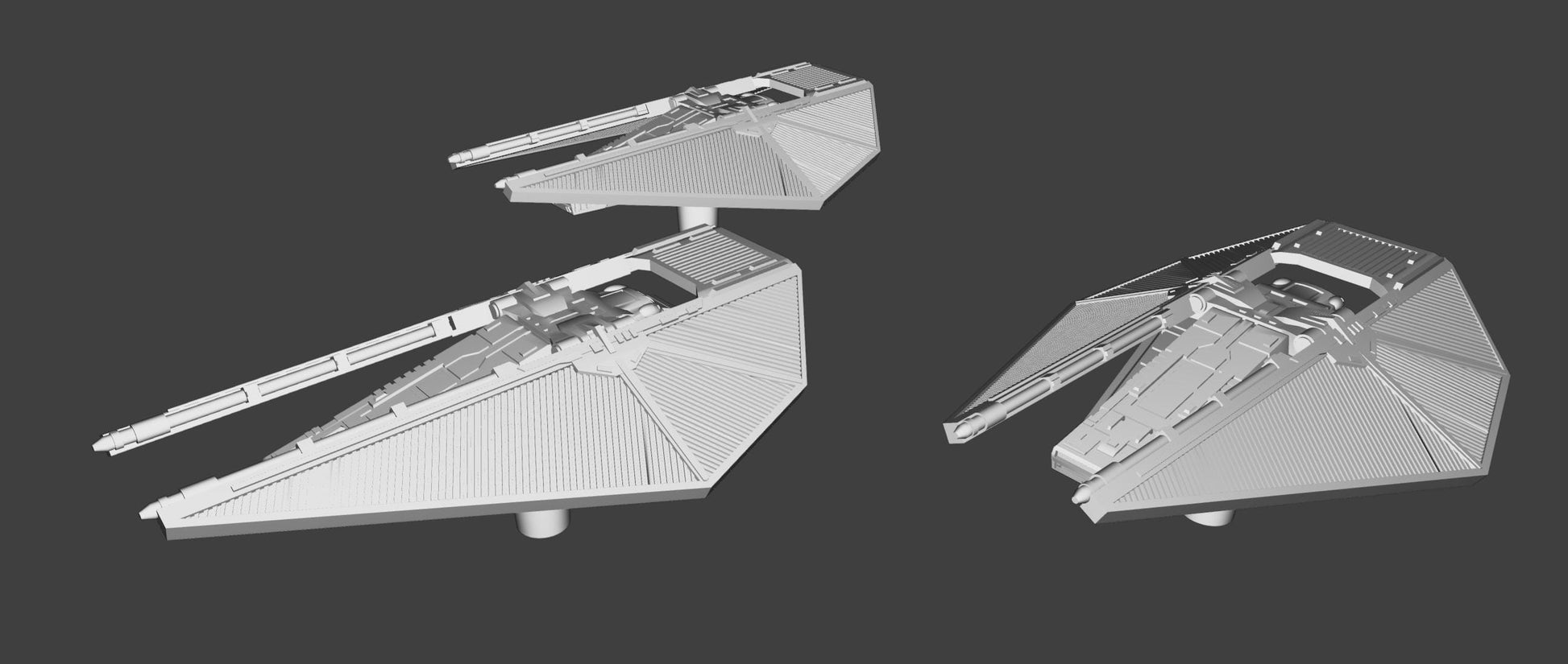 Imperial Tie Reaper Squadron (9pcs): 3D printed SW Armada proxy