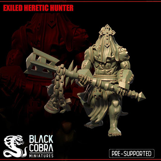 3D printed miniature: Exiles - Heretic Hunter by BlackCobra Miniatures - Trench Crusade compatible