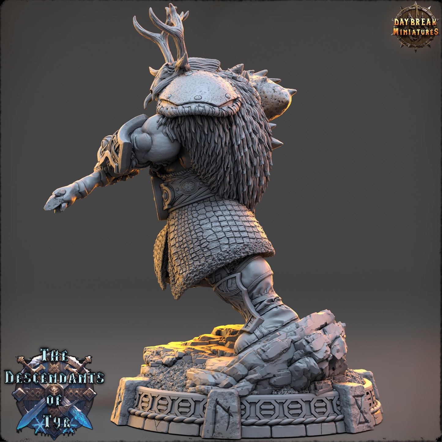 Human Figther - Darger Thornant | Daybreak Miniatures | 3D printed | Tabletop | Dungeons and Dragons | Wargaming | D&D