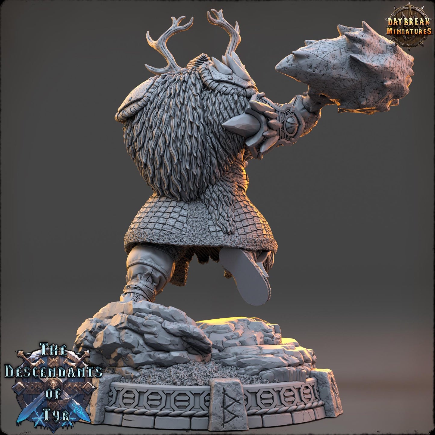 Human Figther - Darger Thornant | Daybreak Miniatures | 3D printed | Tabletop | Dungeons and Dragons | Wargaming | D&D