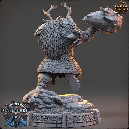 Human Figther - Darger Thornant | Daybreak Miniatures | 3D printed | Tabletop | Dungeons and Dragons | Wargaming | D&D