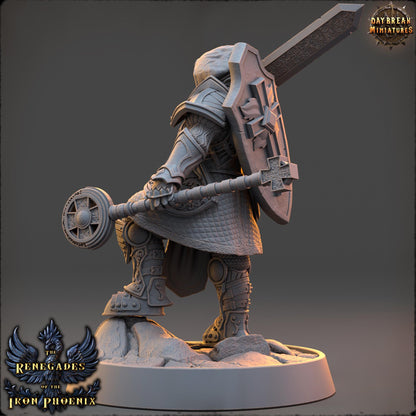 Human Figther - Élodie de Étoile Filante | Daybreak Miniatures | 3D printed | Tabletop | Dungeons and Dragons | Wargaming | D&D