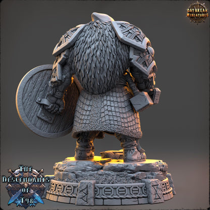 Human Figther - Garrick Voss | Daybreak Miniatures | 3D printed | Tabletop | Dungeons and Dragons | Wargaming | D&D