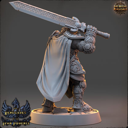 Human Figther - Grand Prêtre Sébastien deAncien Monde | Daybreak Miniatures | 3D printed | Tabletop | Dungeons and Dragons | Wargaming | D&D