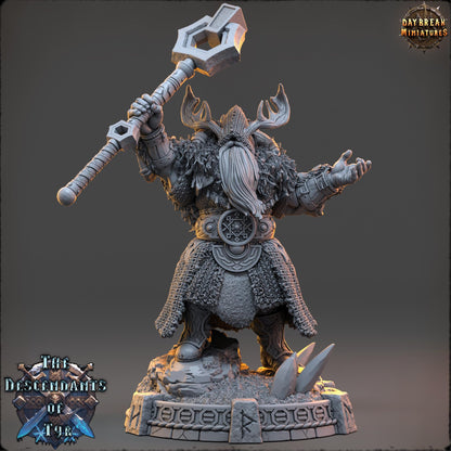 Human Mage - Master Edric Stoneglow | Daybreak Miniatures | 3D printed | Tabletop | Dungeons and Dragons | Wargaming | D&D