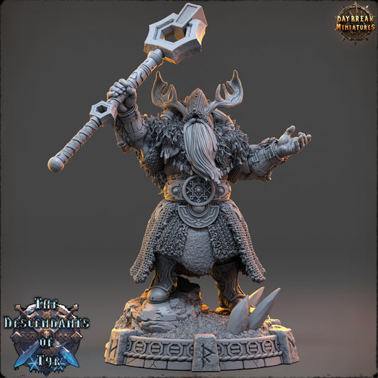 Human Mage - Master Edric Stoneglow | Daybreak Miniatures | 3D printed | Tabletop | Dungeons and Dragons | Wargaming | D&D