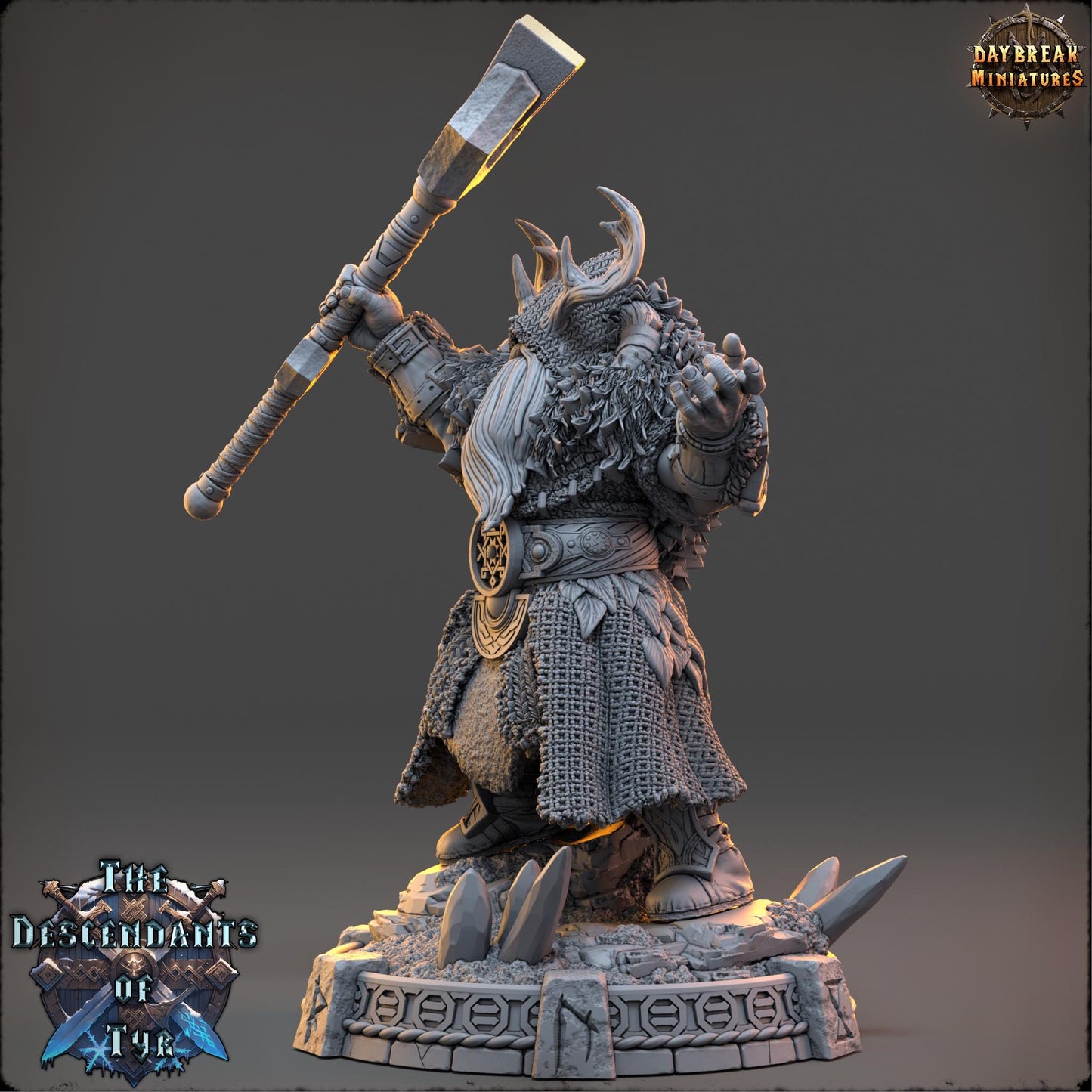 Human Mage - Master Edric Stoneglow | Daybreak Miniatures | 3D printed | Tabletop | Dungeons and Dragons | Wargaming | D&D