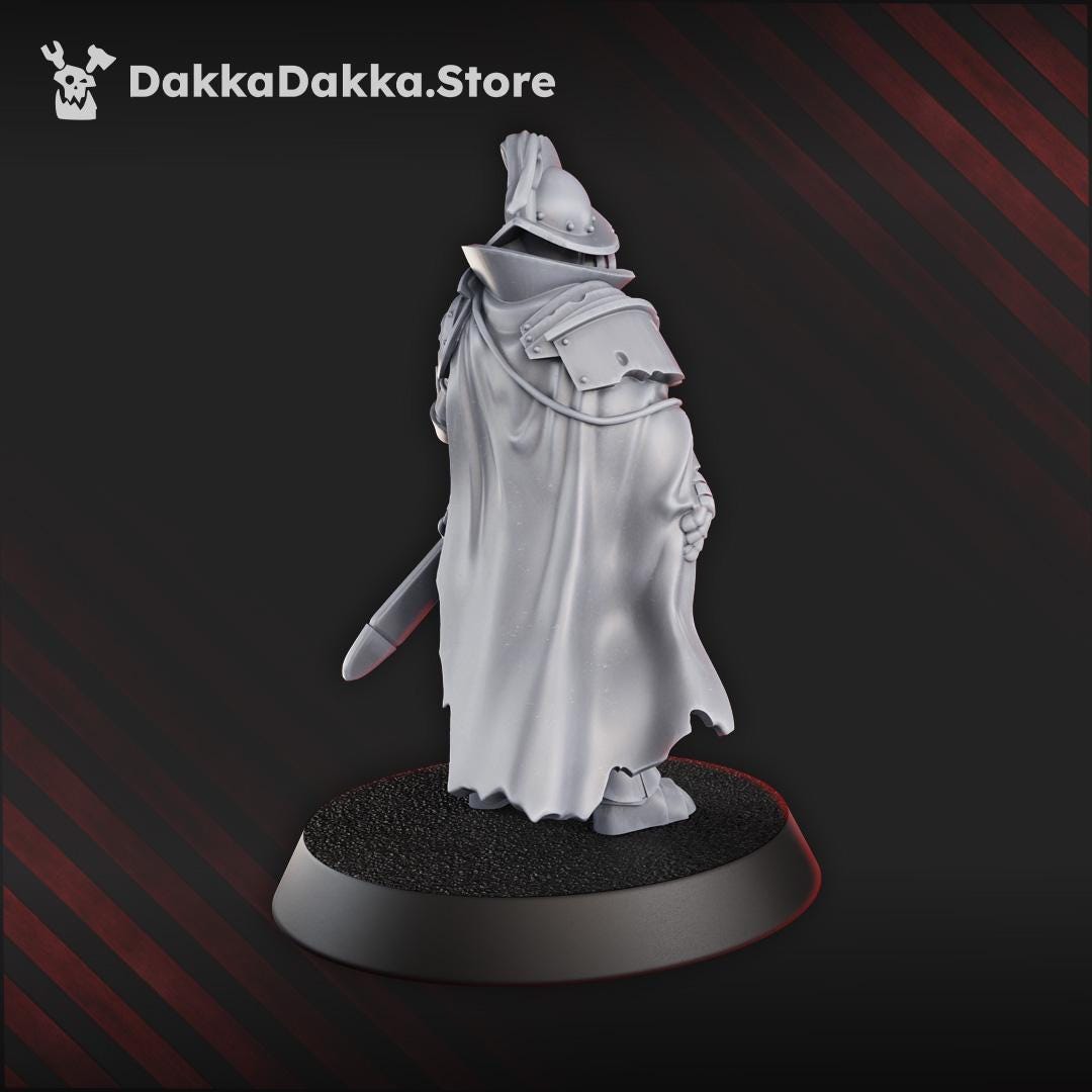 Cortez's comandante | DakkaDakka | Wargaming | Tabletop | 3D printed miniature | Trench Crusade compatible