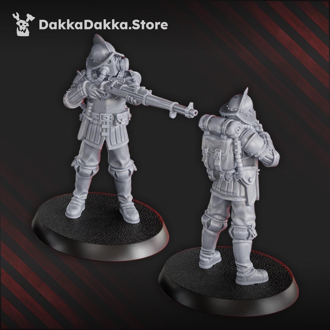 Cortez's conquistadors | DakkaDakka | Wargaming | Tabletop | 3D printed miniature | Trench Crusade compatible