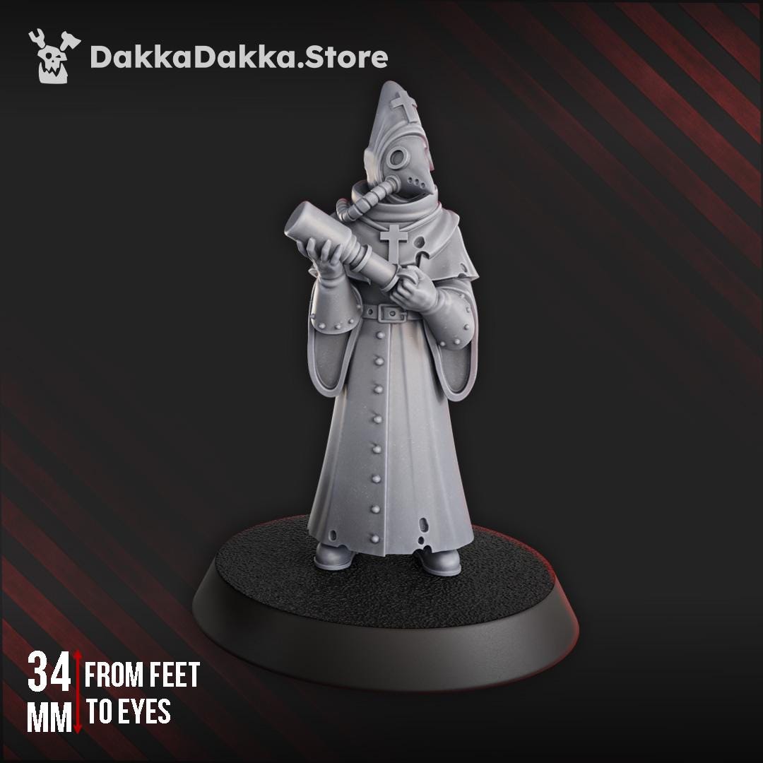 Hospitaller | DakkaDakka | Wargaming | Tabletop | 3D printed miniature | Trench Crusade compatible