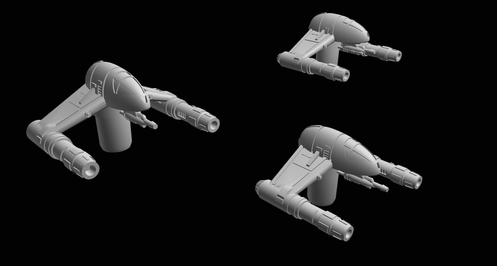SW Armada Imperial A-9 Vigilance 12pcs - Wargaming - Table top - 3D printed miniatures