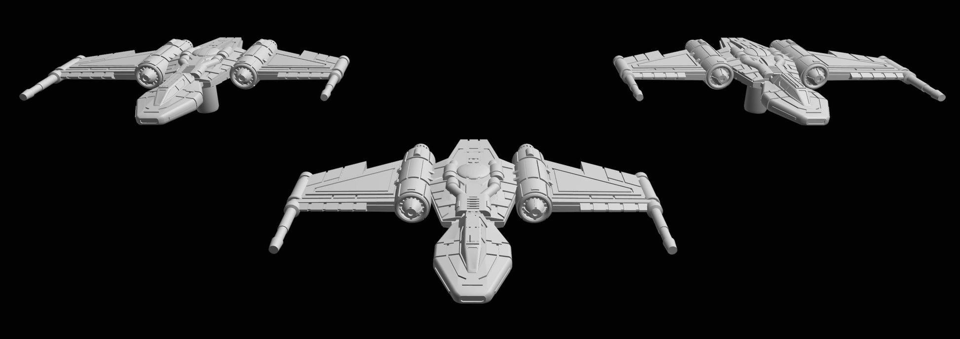 SW Armada Imperial Drexl Class 6pcs - Wargaming - Table top - 3D printed miniatures