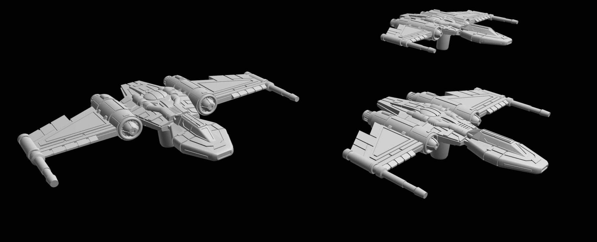 SW Armada Imperial Drexl Class 6pcs - Wargaming - Table top - 3D printed miniatures
