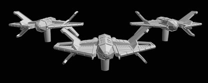 SW Armada Imperial Tie Stalker Squadron 6pcs - Wargaming - Table top - 3D printed miniatures