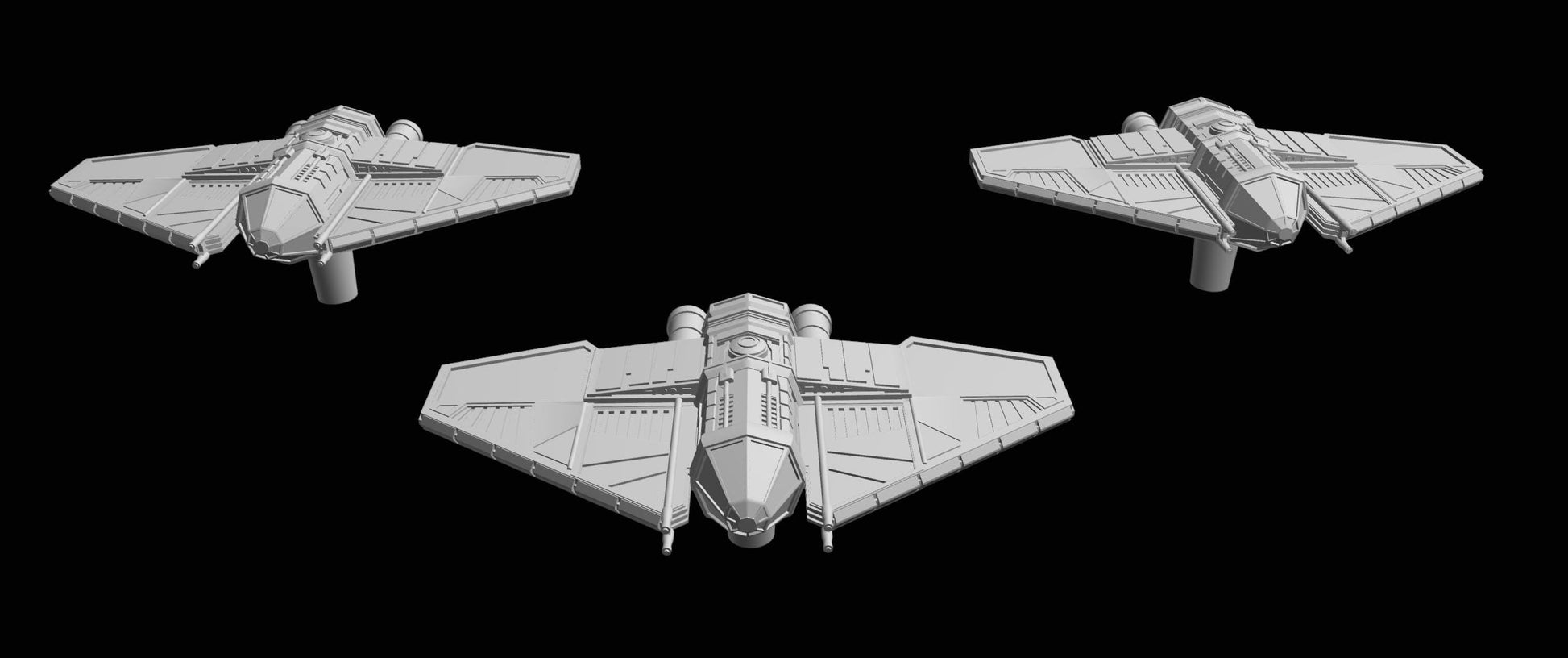 SW Armada Imperial Tie Stalker Squadron 6pcs - Wargaming - Table top - 3D printed miniatures