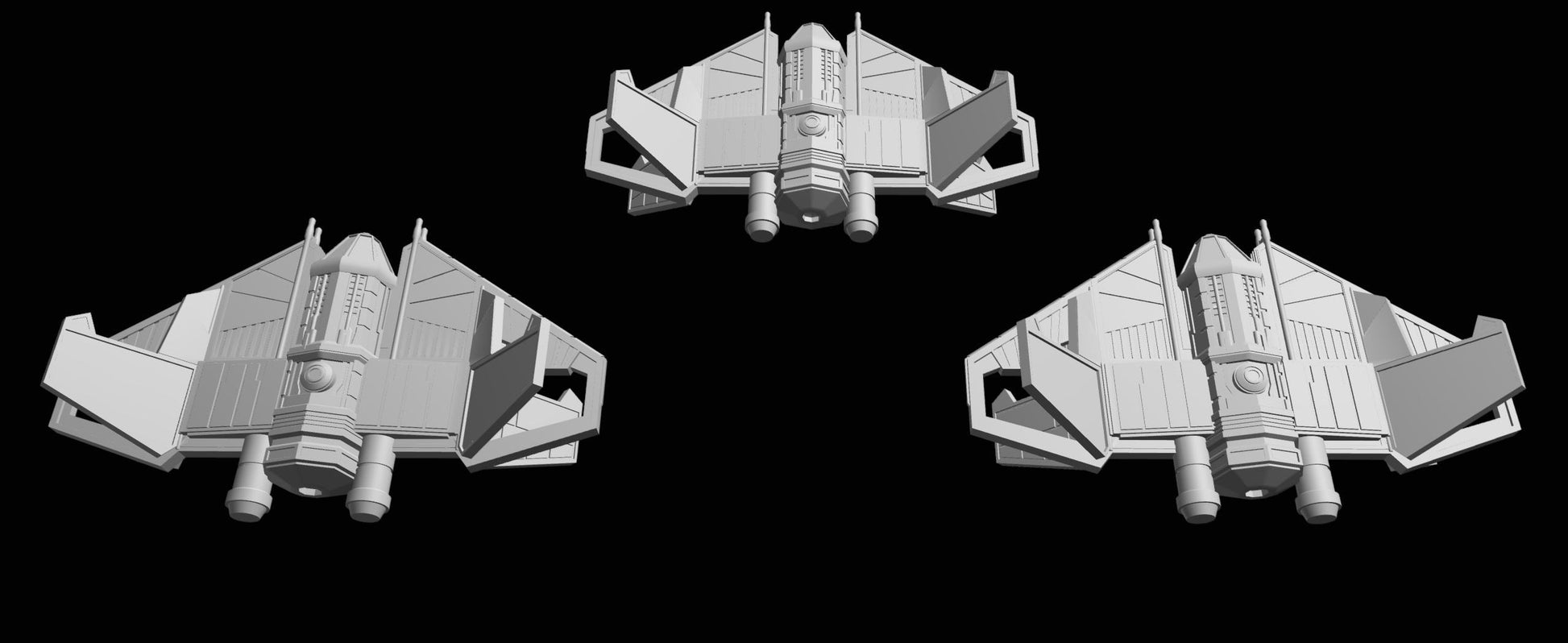 SW Armada Imperial Tie Stalker Squadron 6pcs - Wargaming - Table top - 3D printed miniatures