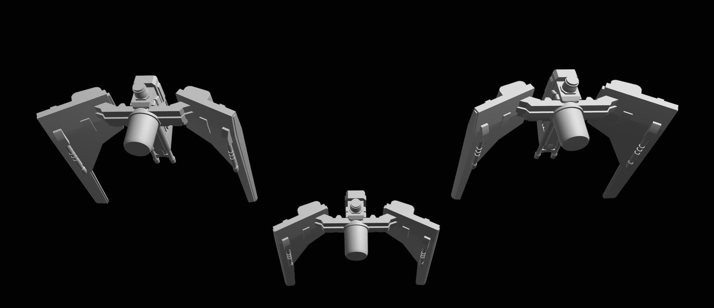 SW Armada CIS Droid Sabaoth Figther 9pcs - Wargaming - Table top - 3D printed miniatures