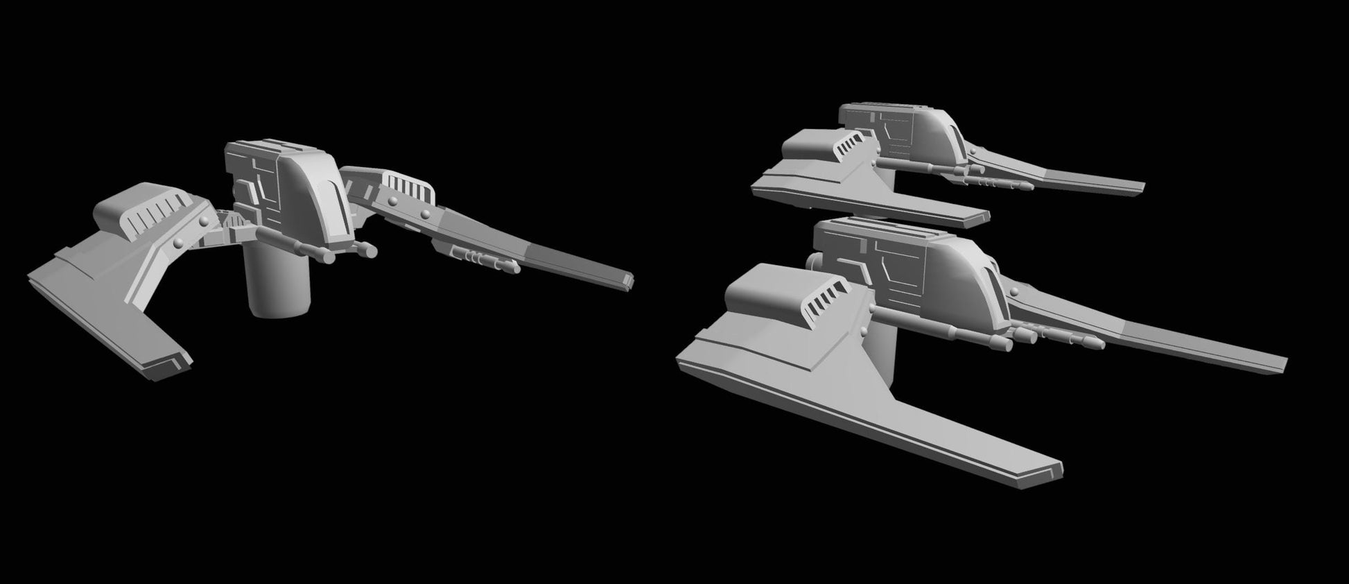 SW Armada CIS Droid Sabaoth Figther 9pcs - Wargaming - Table top - 3D printed miniatures