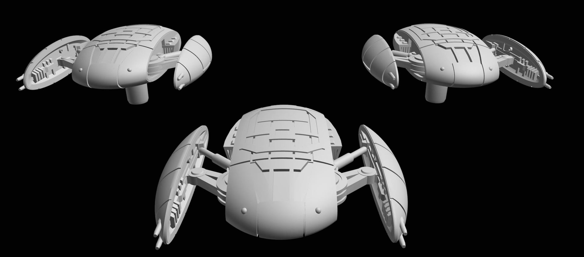 SW Armada CIS Droid Scarab Figther 12pcs - Wargaming - Table top - 3D printed miniatures