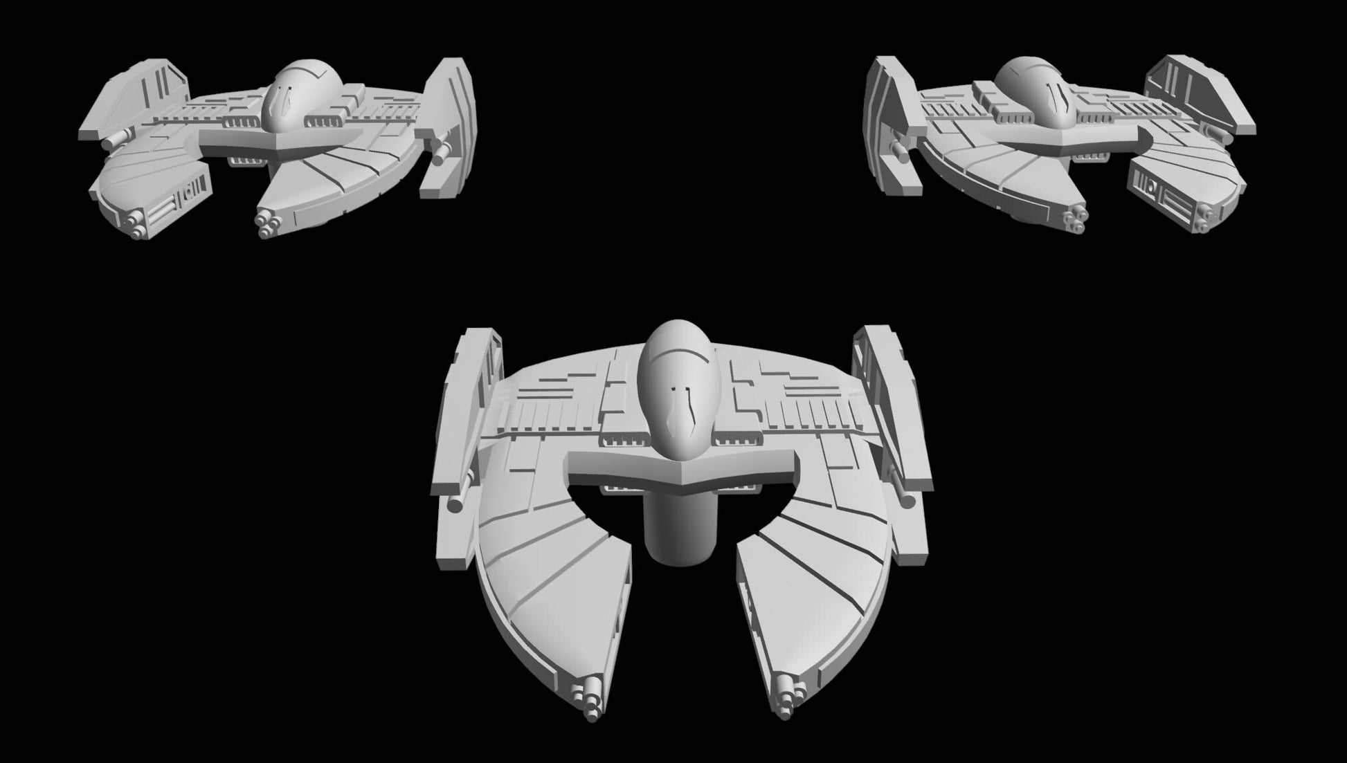 SW Armada CIS Trader Fed Bomber 9pcs - Wargaming - Table top - 3D printed miniatures