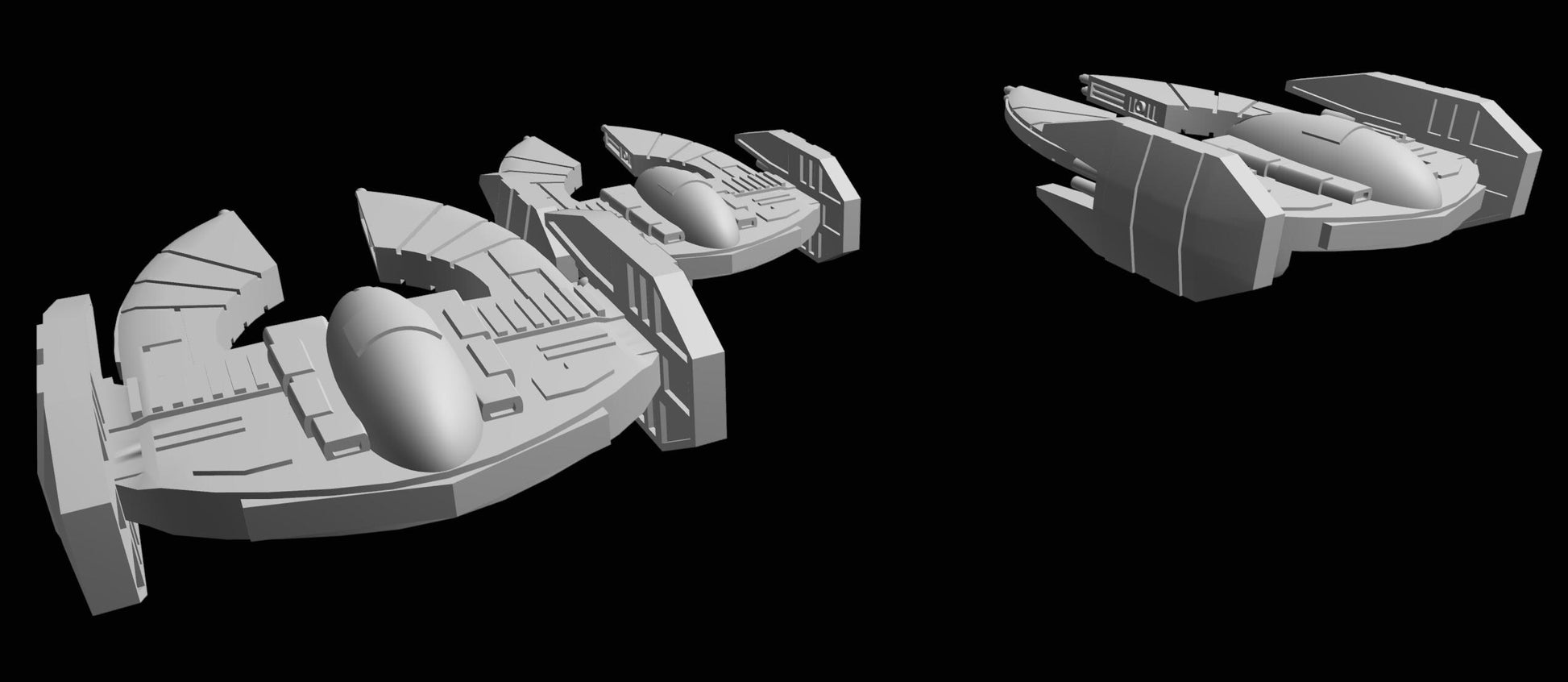 SW Armada CIS Trader Fed Bomber 9pcs - Wargaming - Table top - 3D printed miniatures