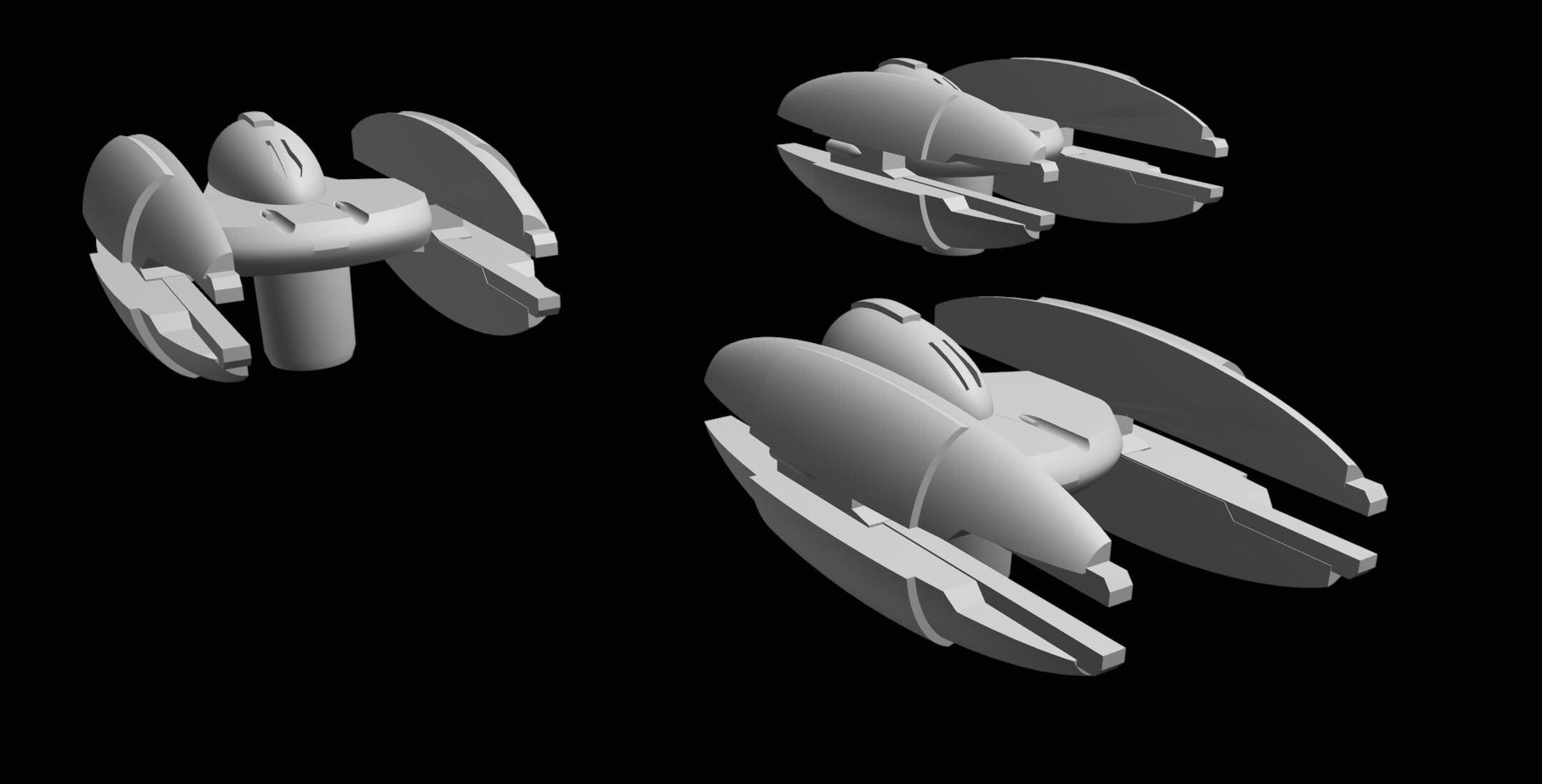 SW Armada CIS Vulture Droid 9pcs - Wargaming - Table top - 3D printed miniatures