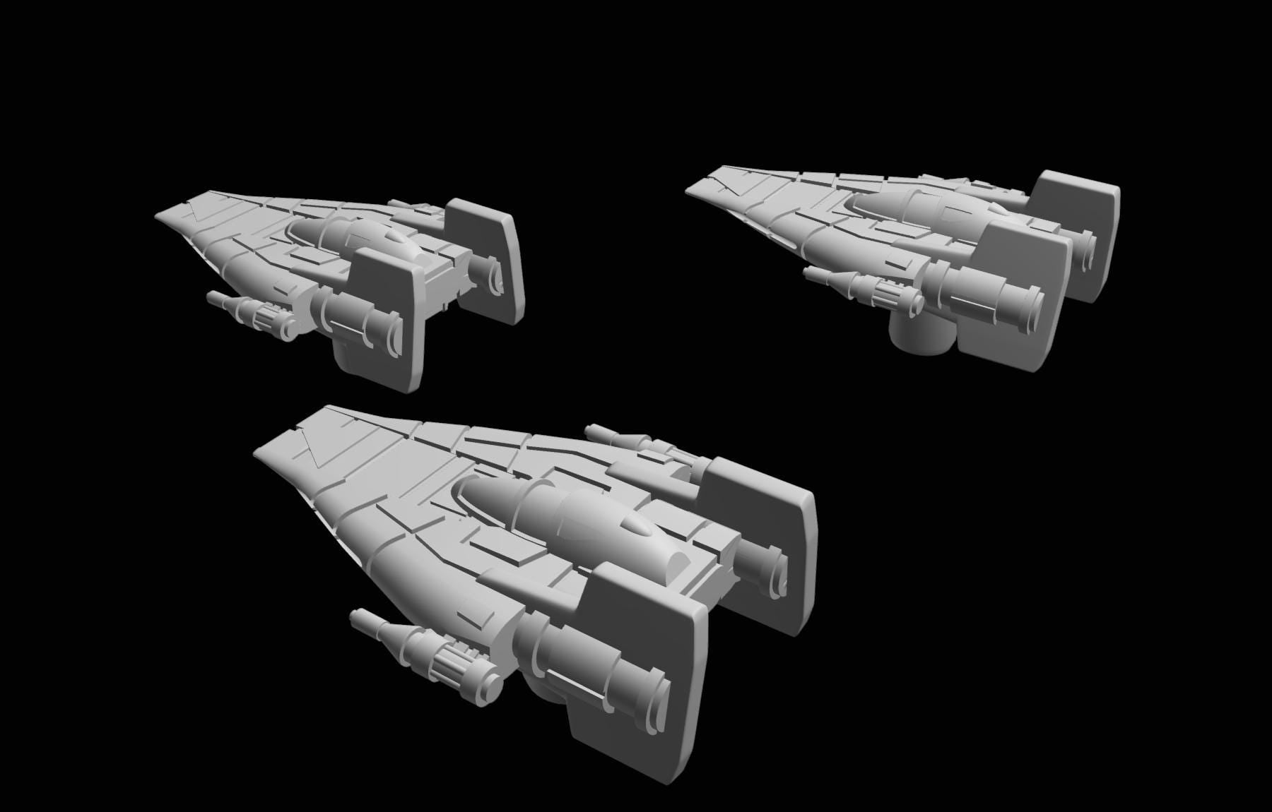 SW Armada Rebels A Wing 9pcs - Wargaming - Table top - 3D printed miniatures