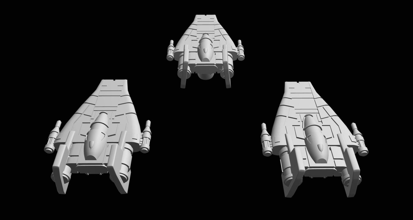 SW Armada Rebels A Wing 9pcs - Wargaming - Table top - 3D printed miniatures