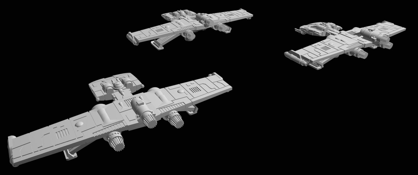 SW Armada Rebels K Wing 6pcs - Wargaming - Table top - 3D printed miniatures