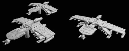 SW Armada Rebels K Wing 6pcs - Wargaming - Table top - 3D printed miniatures