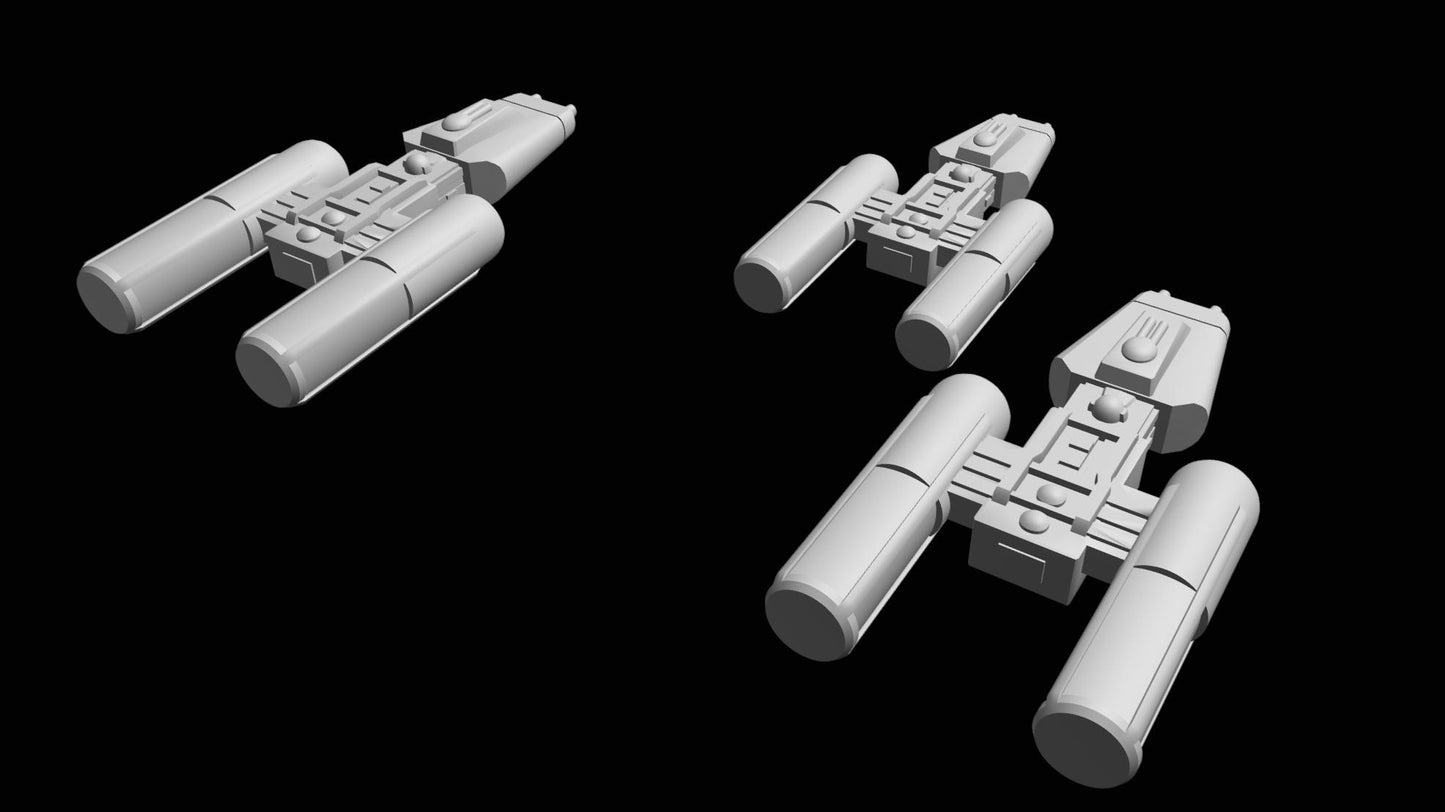 SW Armada Rebels Y-Wing 9pcs - Wargaming - Table top - 3D printed miniatures