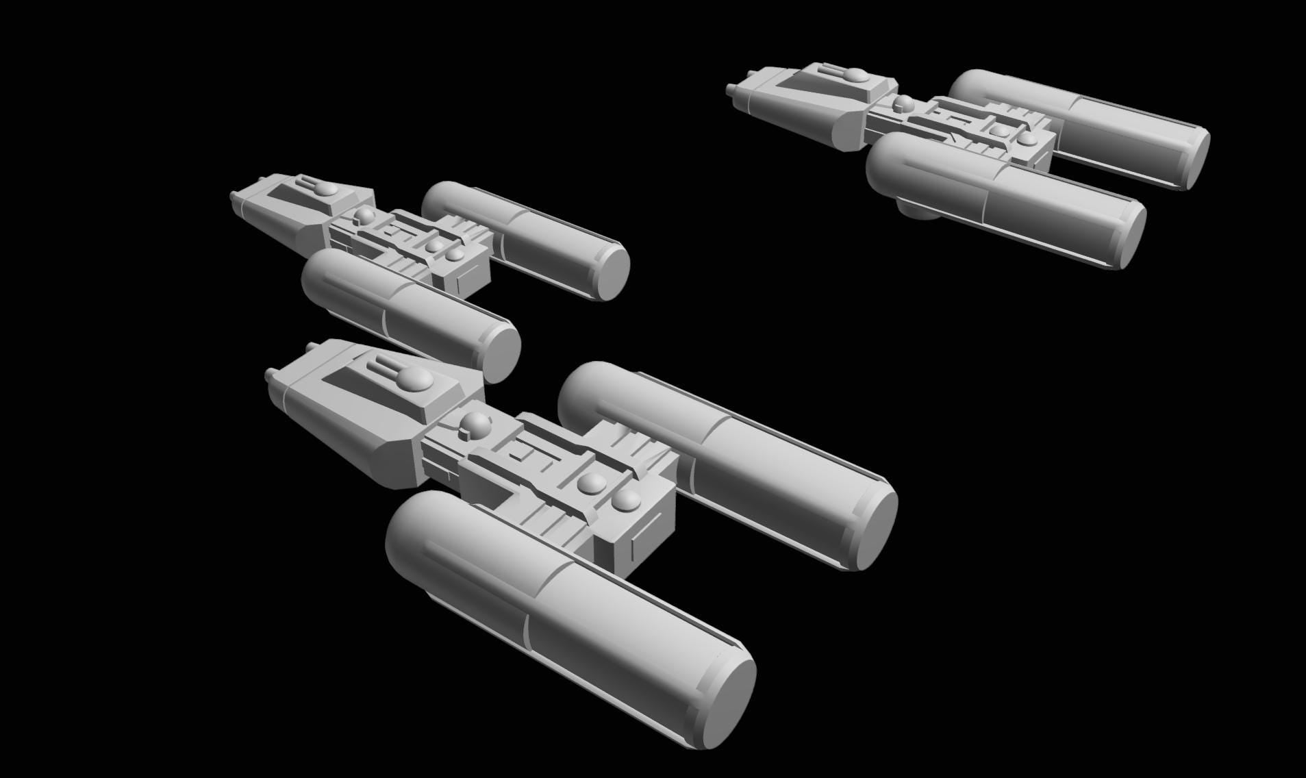 SW Armada Rebels Y-Wing 9pcs - Wargaming - Table top - 3D printed miniatures