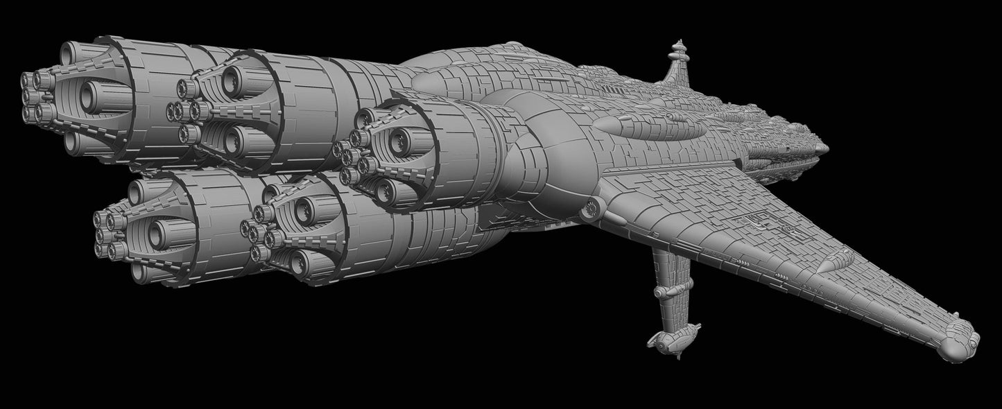 MC108 Skar Akan Star Defender Dreadnought: 3D Printed Armada proxy