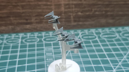 SW Armada Imperial Tie Hunter 9pcs - Wargaming - Table top - 3D printed miniatures
