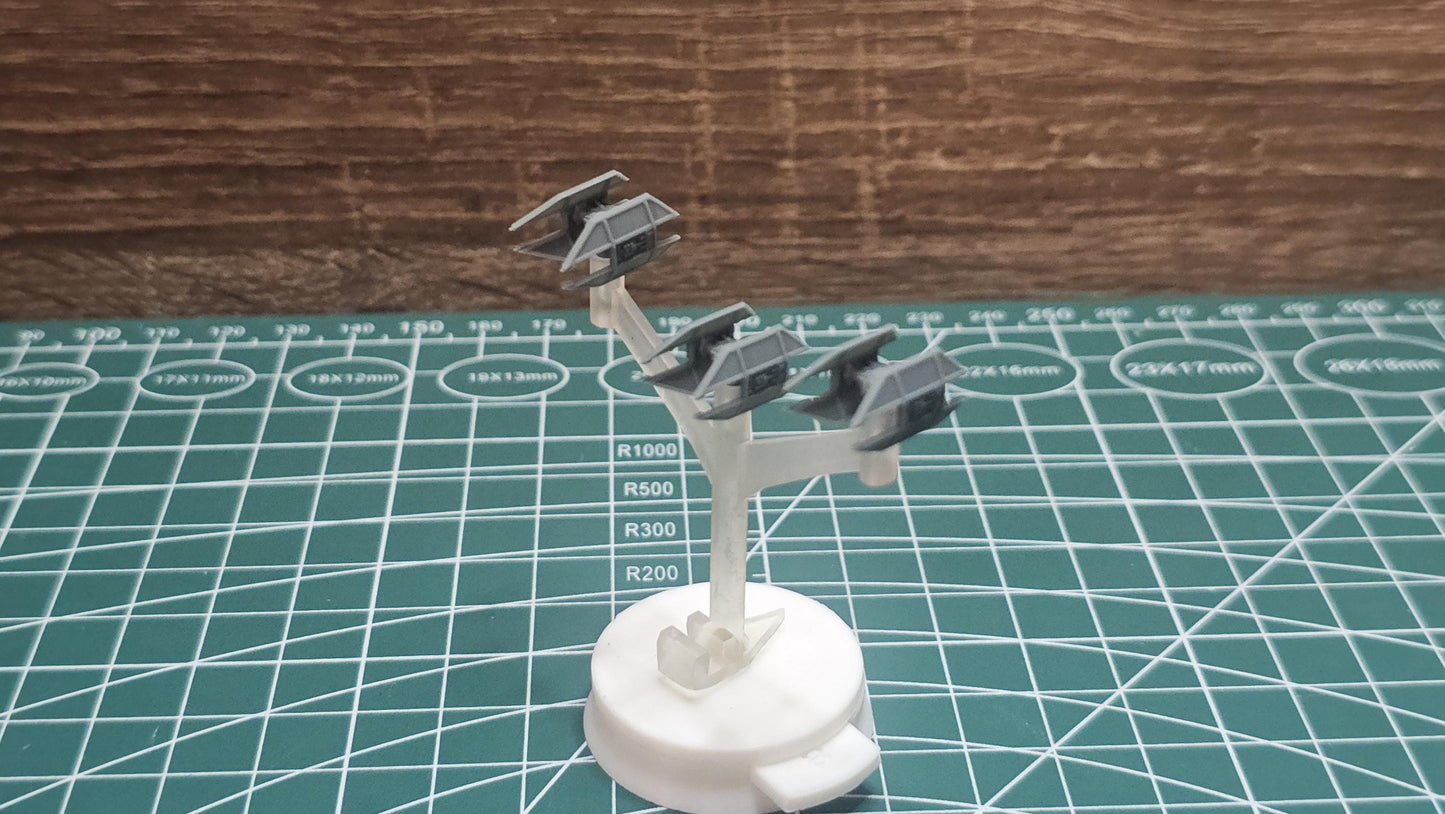Imperial Tie Avenger Squadron (9pcs): 3D Printed Armada proxy