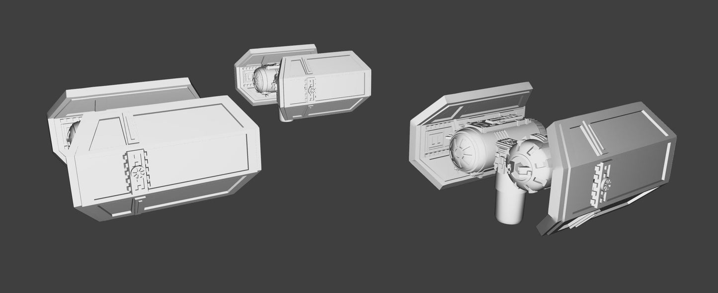 Imperial Tie Bomber Squadron (6pcs): 3D Printed Armada proxy