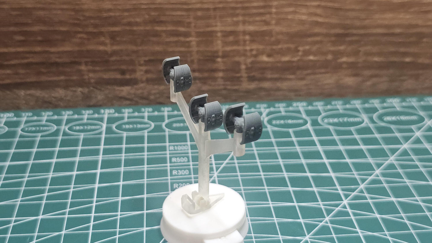 Imperial Tie Inquisitor Squadron (9pcs): 3D Printed Armada proxy
