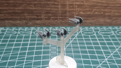 Imperial Tie Interceptor Squadron (9pcs): 3D Printed Armada proxy
